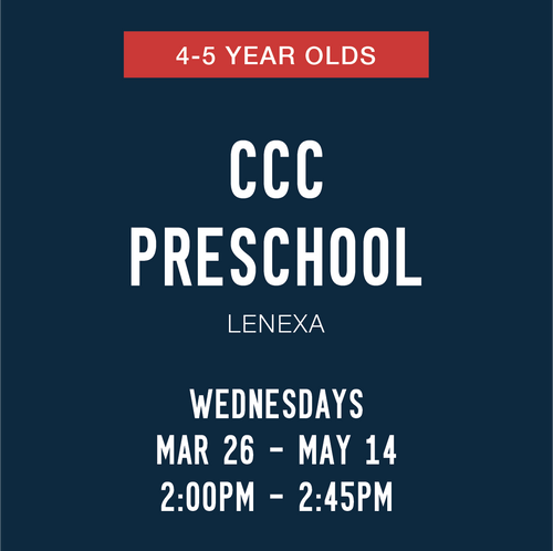 CCC Preschool | 2:00pm - 2:45pm | 4-5yrs